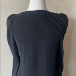 Pomander Place Black Puff Shoulder Long Sleeve Vesty Mini Dress – Size S Photo 6