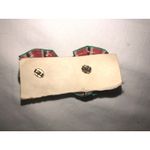 Plaid Ribbon Christmas Earrings Pierced Crafted Holiday Red Green Black Festive Photo 1