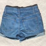 Madewell High-Rise Button Fly Rolled Cuff Denim Shorts in Derby Wash Photo 1