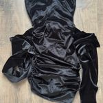 Pretty Little Thing PLT Black Velvet Knotted Bodycon Mini Dress Photo 6