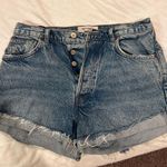 Reformation Charlie Cuffed High Rise Jean Shorts Photo 4