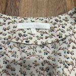 Etophe studios  Women’s Sz Small Blouse Cropped Floral Print Button Boho Cottage Photo 2