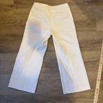 Massimo Dutti  white Wide-Leg crop Pants Photo 6