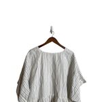 Madewell Plus Linen-Blend V-Neck Dolman-Sleeve Mini Dress in Stripe Womans 3X Photo 7