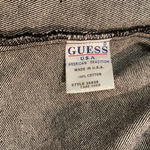 Guess  authentic original Jeans women small vintage denim black jacket 100 cotton Photo 3