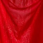 Vintage 70s Nylon Lingerie Skirt Slip Red Size M Photo 1