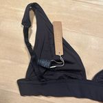 SKIMS NWT  Plunge Bikini Top in Onyx Sz S Photo 7
