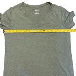 Felina  Heathered Green V Neck Short Sleeve Shirt Size Large Photo 2