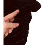 Bobi Los Angeles by Revolve Velvet Ruched Midi Skirt Photo 10