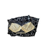 MiracleSuit  Black & White Floral Cross Front Ruched Sides Tankini Top Size 14 Photo 2