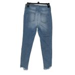 Kancan Women Jeans Skinny‎ Raw Light Wash Denim Mid Photo 8