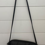 MC Black‎ Leather Patchwork Crossbody Bag Braided Trim Vintage Designer Black Photo 0
