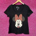 Disney Minnie Mouse Polka Dot Bow Womens  Top Size 0 Photo 0