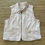 American Eagle  Women's Denim Pink Jean Vest Biker Trucker Sz XL. Pre-Owned Photo 0