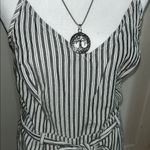 Hollister Black and White Striped Romper Photo 1