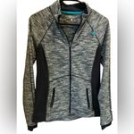 Tangerine  Zig Zag Full Zip Front Athletic Performance‎ Jacket Sz small Photo 1