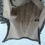 Kaktus Brown Textured Crewneck Sweater Black Boho Size Medium Acrylic Tan Photo 4