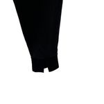 Theory Double Knit Jersey Slouchy Jogger Pants Split Hem Ankle Black Large Photo 6