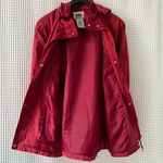 Northern Reflections Vintage red  hooded nylon/poly windbreaker women's large Photo 6