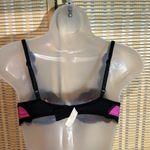 Victoria's Secret Vintage Gold Label 1990s Black Pink Underwire Lace Bra 34B? Photo 12