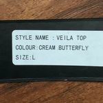 Butterfly Top White Size L Photo 2