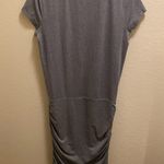 Athleta Gray Ruched Knit T-Shirt Dress Size Medium Photo 8