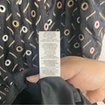 BCBG MAX AZRIA black 100% silk satin babydoll sun dress puff skirt eyelet dots Photo 2