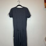 Vuori Vw424 Charcoal Grey Athleisure Knit Short Sleeve V Neck Jumpsuit XS Photo 4