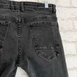 Cotton On  Black Distressed Crop Slim Leg Jeans 28 Photo 4