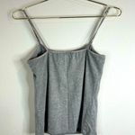 Wet Seal Gray Cami Tank Top Medium Stretch Cotton Adjustable Strap Basic Layer Photo 5