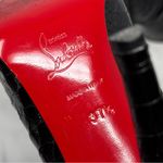 Christian Louboutin Belle Python Crystal Stiletto Heeled Ankle Boots Black 37.5 Photo 9