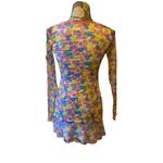DELIAS Flower Power 90s Mesh Mini Dress size XS Pink Photo 5