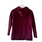 UGG  Trendy Burgundy Long Sleeves Front Zip Up High Low Sweatshirt SZ XS # 2365 Photo 4