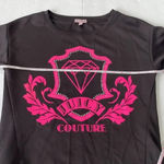 Juicy Couture  Sweatshirt Black with hot pink and rhinestones Women’s S Bling Photo 3