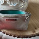Tiffany & Co. Rare Silver Metallic Leather Mini Zip Pouch Photo 1