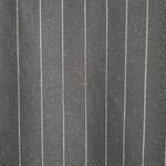 90s Vintage Black Pinstripe V Neck Ruffle Hem Bodycon Dress USA Made Size Medium Photo 4