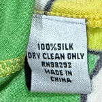 Tibi  NEW YORK 100% Silk Sleeveless Lime Floral Boho Summer Sun Dress Photo 7