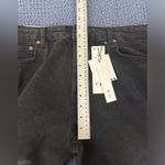 ZARA The Dreed Flare Jeans Button Fly Black Slim Fit High Rise Crop Raw Hem 12 Photo 12