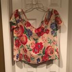 Everly floral off the shoulder blouse size large Photo 2