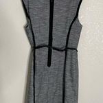 Tahari  Gingham Micro Plaid Black White Sleeveless Career Workwear Dress 12 Photo 3