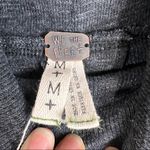 We The Free FREE PEOPLE Sz M Split Back Turtleneck Top Dark Gray Thermal Tunic Photo 4