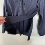 C/MEO COLLECTIVE  Lace Up Navy Blouse Size Xsmall Photo 3