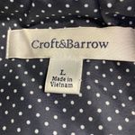 Croft & Barrow  Blue & White Dot Vest Large‎ Photo 7