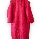 L.L.Bean Dark Red Ultrawarm Coat With Fur Trimmed Hood Photo 0