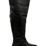 MATISSE BLACK LEATHER KNEE HIGH BOOTS SIZE 8.5 Photo 0