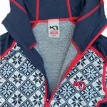 Kari Traa Fairisle quarter zip wool base layer Blue Photo 6