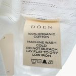 NWT DÔEN Ligea Pointelle Organic Cotton Cami Square Neck Tank | Sz Medium | Salt White Photo 11