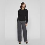 Vila Clothes Knit Sweater Black Size Small Photo 1