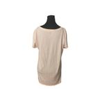 Victoria's Secret Light Pink Long Sleep Shirt Short Sleeve VS Logo Pocket Small Photo 4