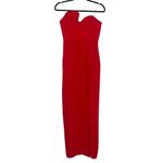 Amanda Uprichard  X Revolve Strapless Puzzle Gown In Crimson Red Photo 2